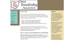 Desktop Screenshot of ohiobreastfeedingalliance.org